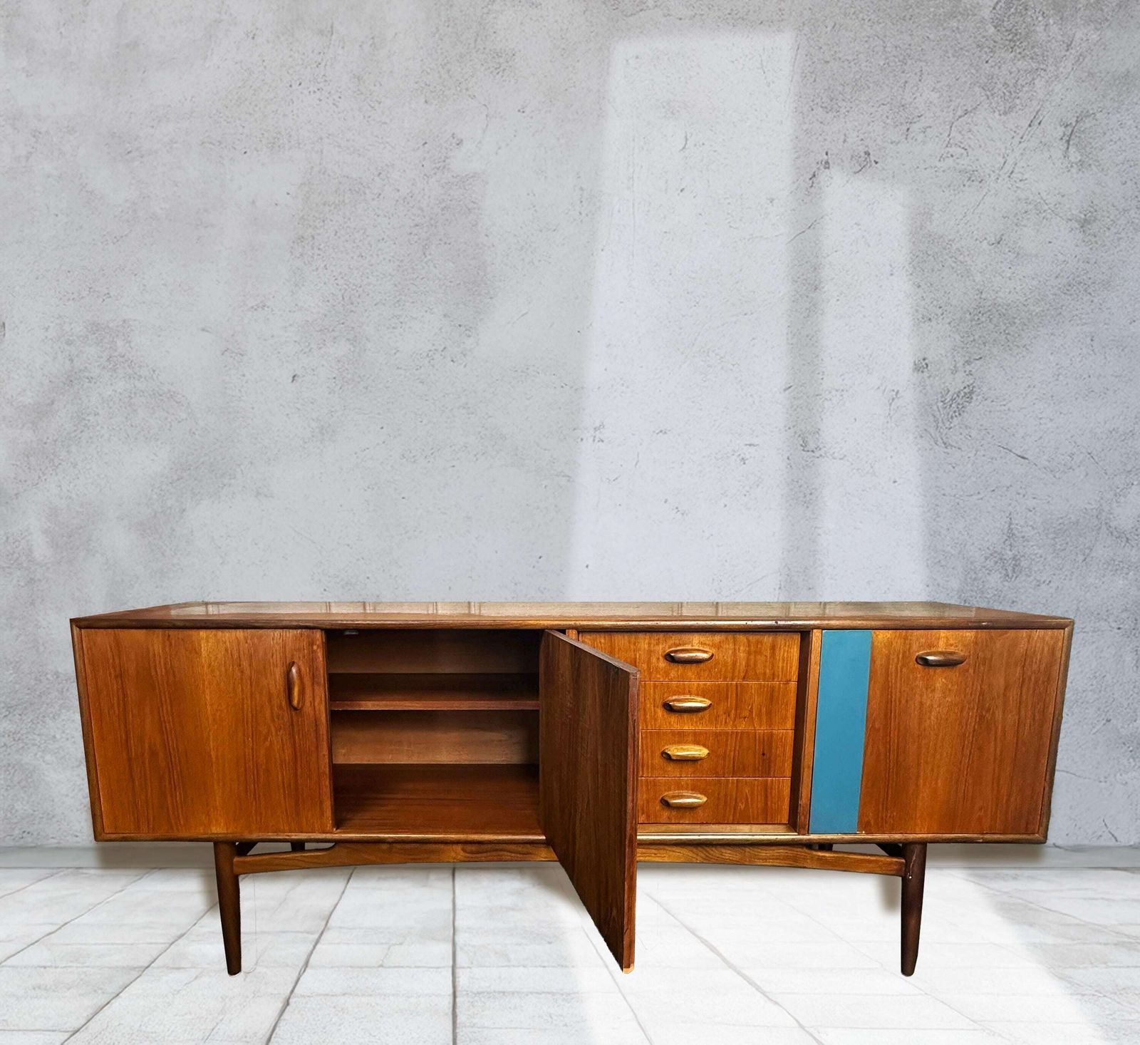 Mid Century Teak Sideboard By Victor Wilkins For G Plan, 1960s, V.B Wilkins Gold Label G Plan Braslilia photo furniture