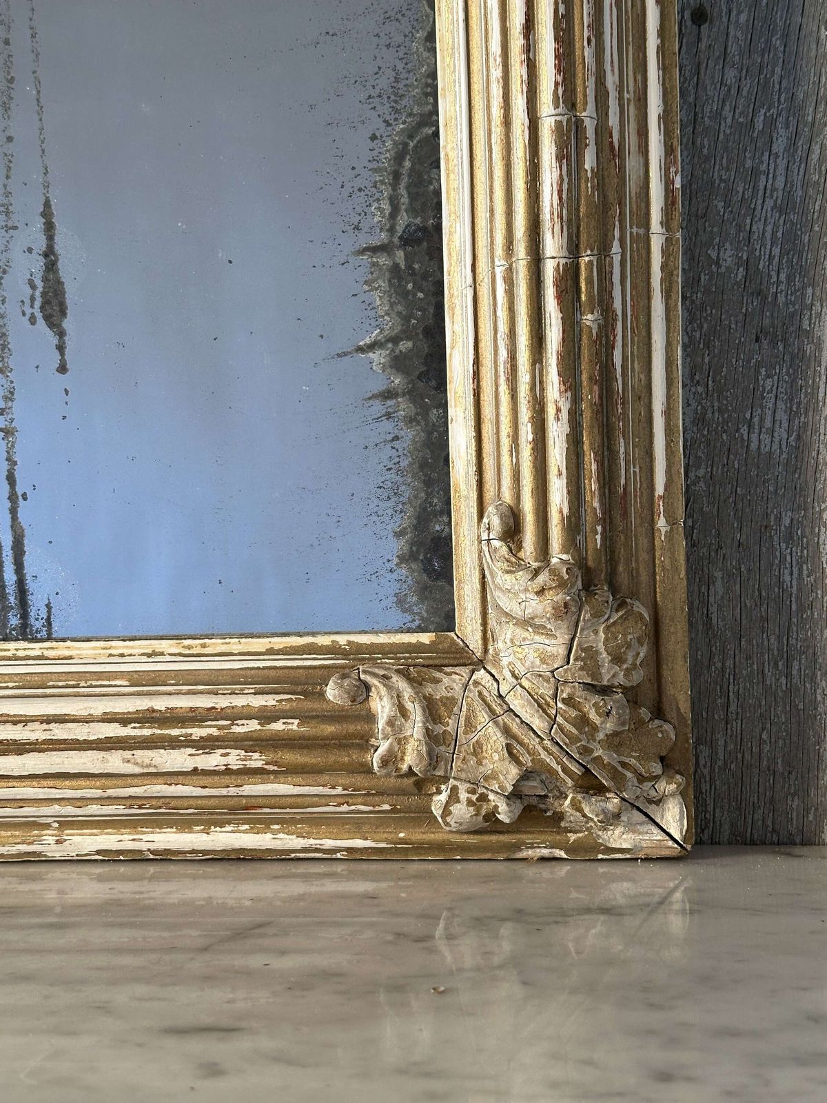Antique French Giltwood Mirror – Louis XVI Style 19th Century photo vinterior