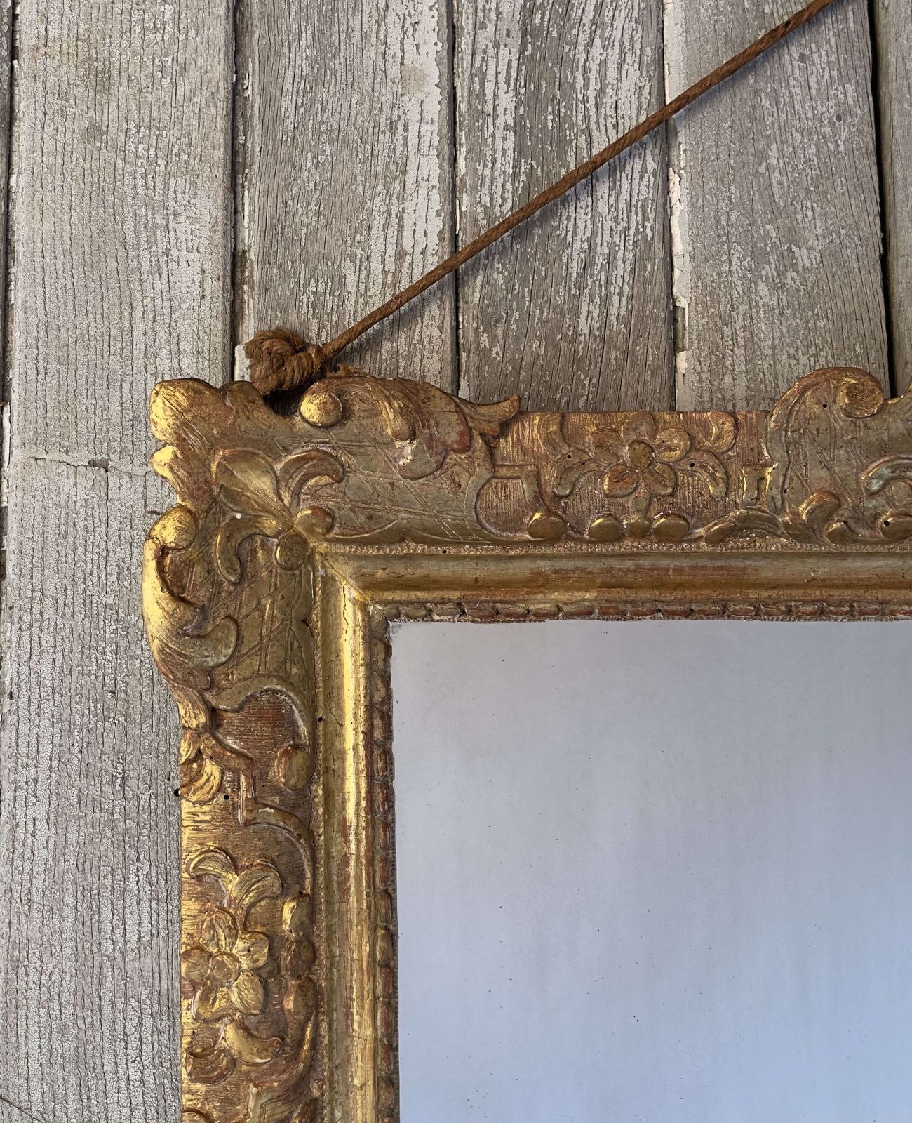 Antique Giltwood Mirror – French Baroque Revival Style – 19th Century photo for sale