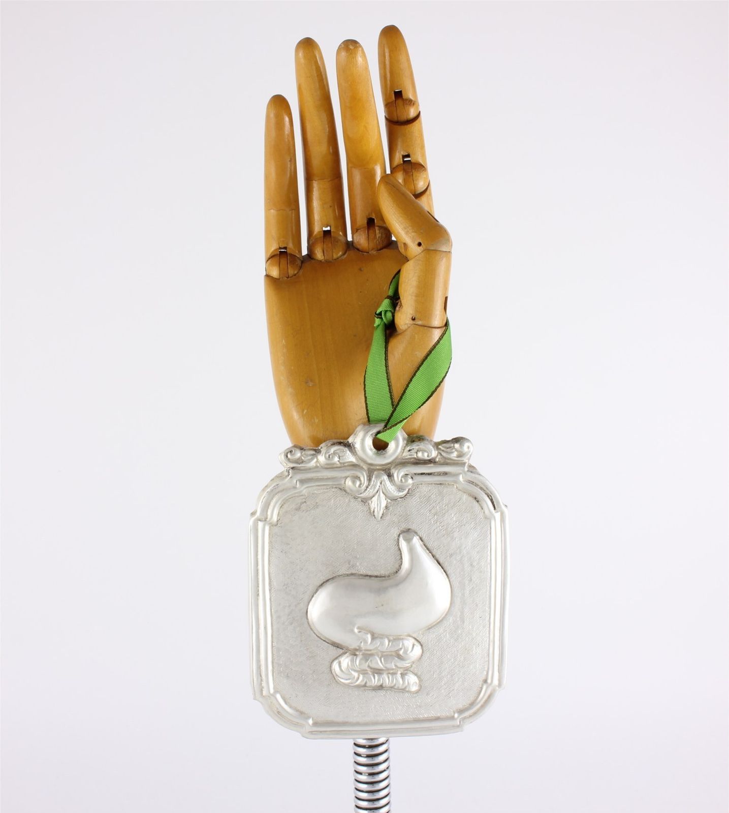 Stomach & Intestines Silver Plate Ex Voto. Italian Religious Votive photo furniture