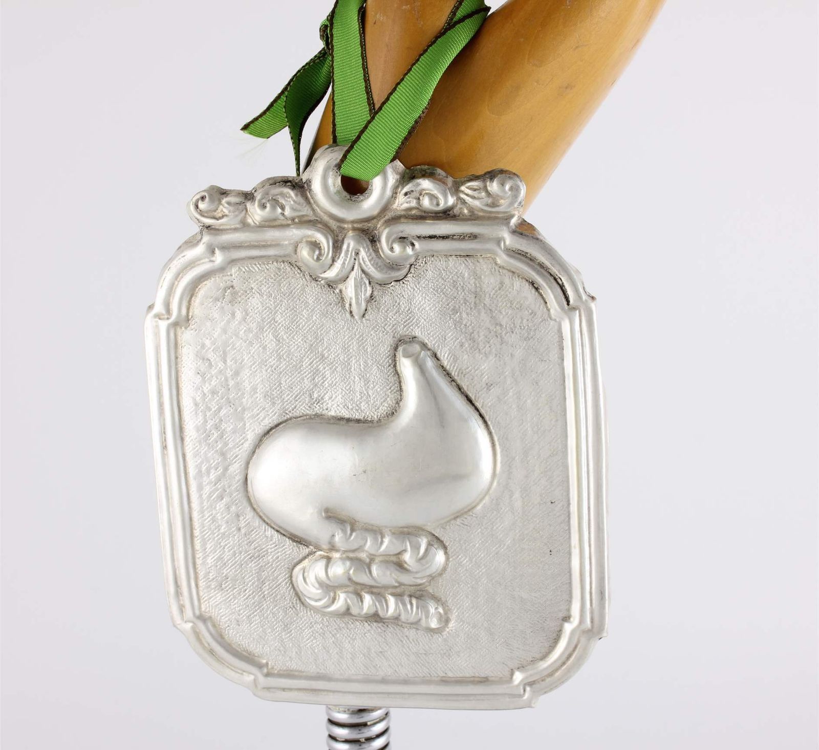 Stomach & Intestines Silver Plate Ex Voto. Italian Religious Votive photo for sale