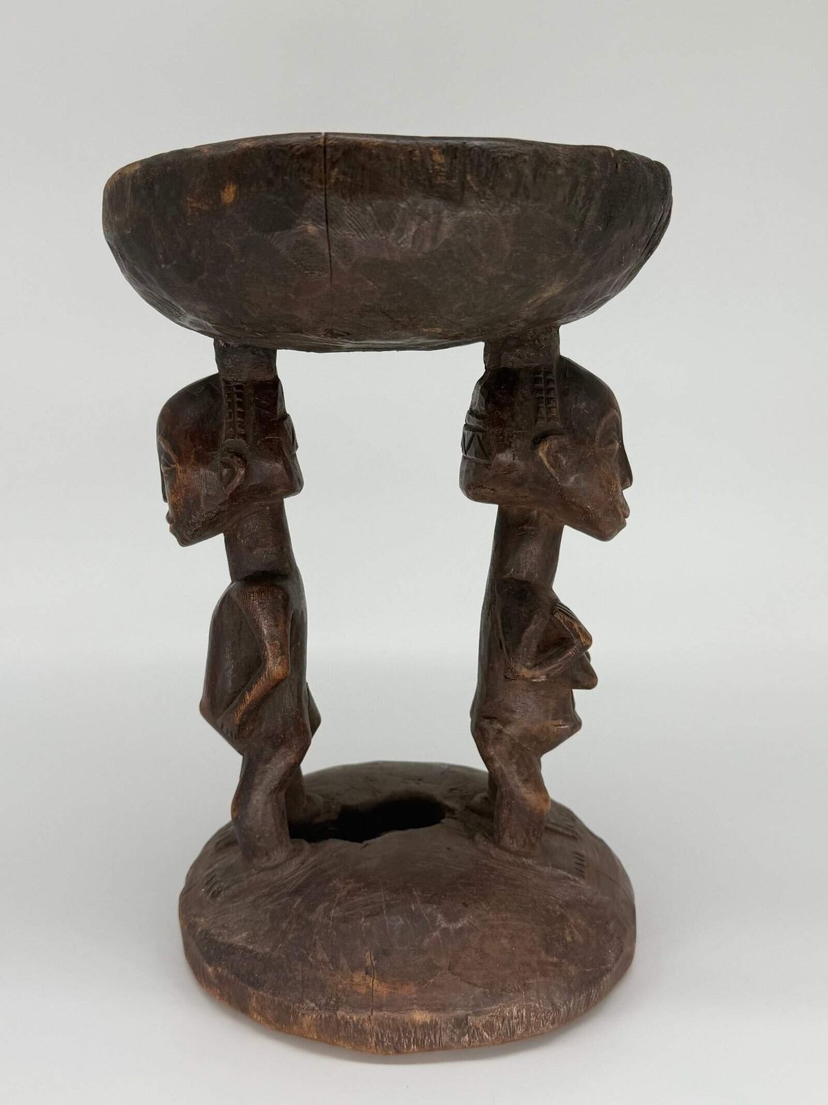 Yoruba Figural Stool, Nigeria, Early 20th Century photo buy