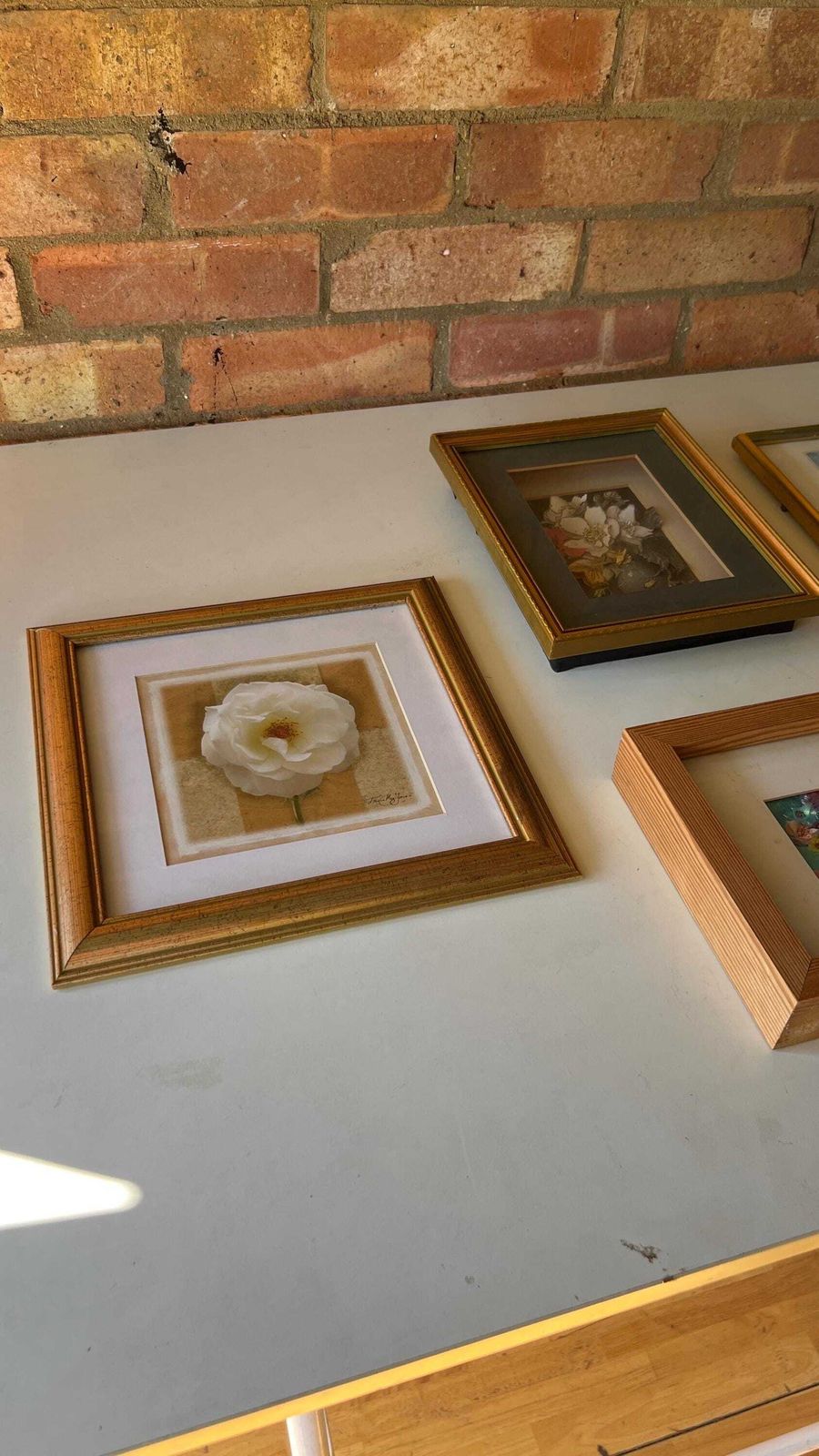 Exquisite Four Piece Framed Floral Print Gallery Set For Elegant Home Styling photo buy