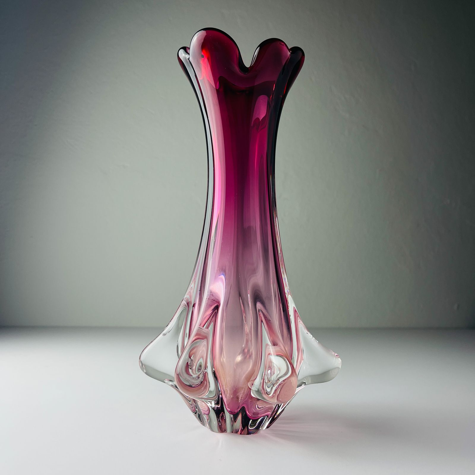 Vintage Murano Vaas Model Chambord Van Fratelli Toso, Italië, Ca. Jaren 1960 photo buy