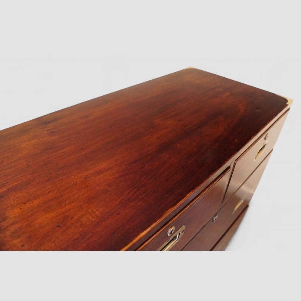 photo furniture Victorian Mahogany Military Chest
