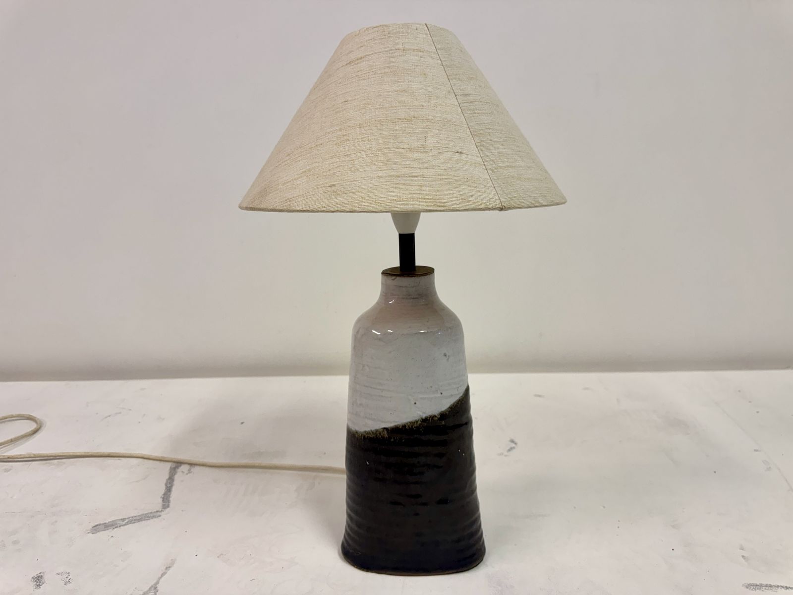 Mid Century Glazed Pottery Table Lamp, 1960s photo 375.0