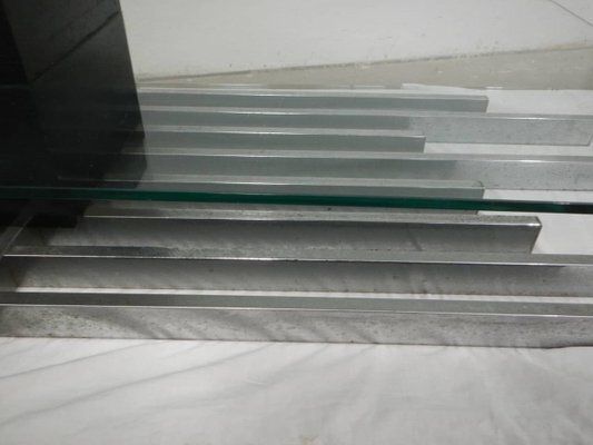 699.0 Tempered Glass Coffee Table By Vittorio Dassi, 1960s photo