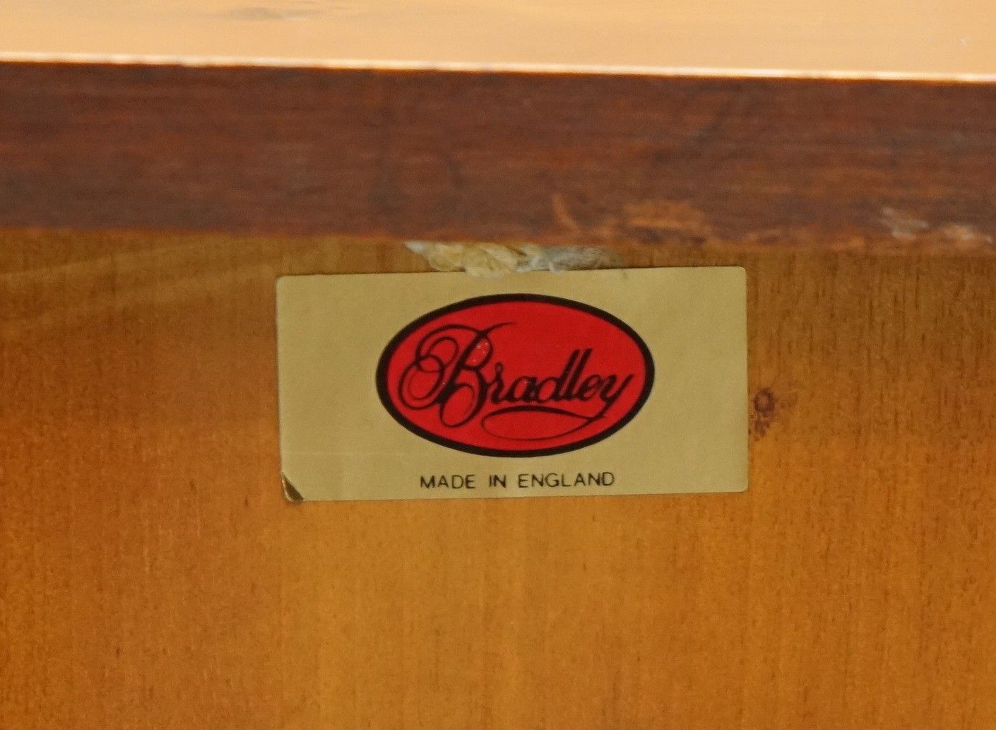 photo for sale Pair Of Bradley Furniture Burr Yew Bedside Table Nightstand Drawers Butlers Tray