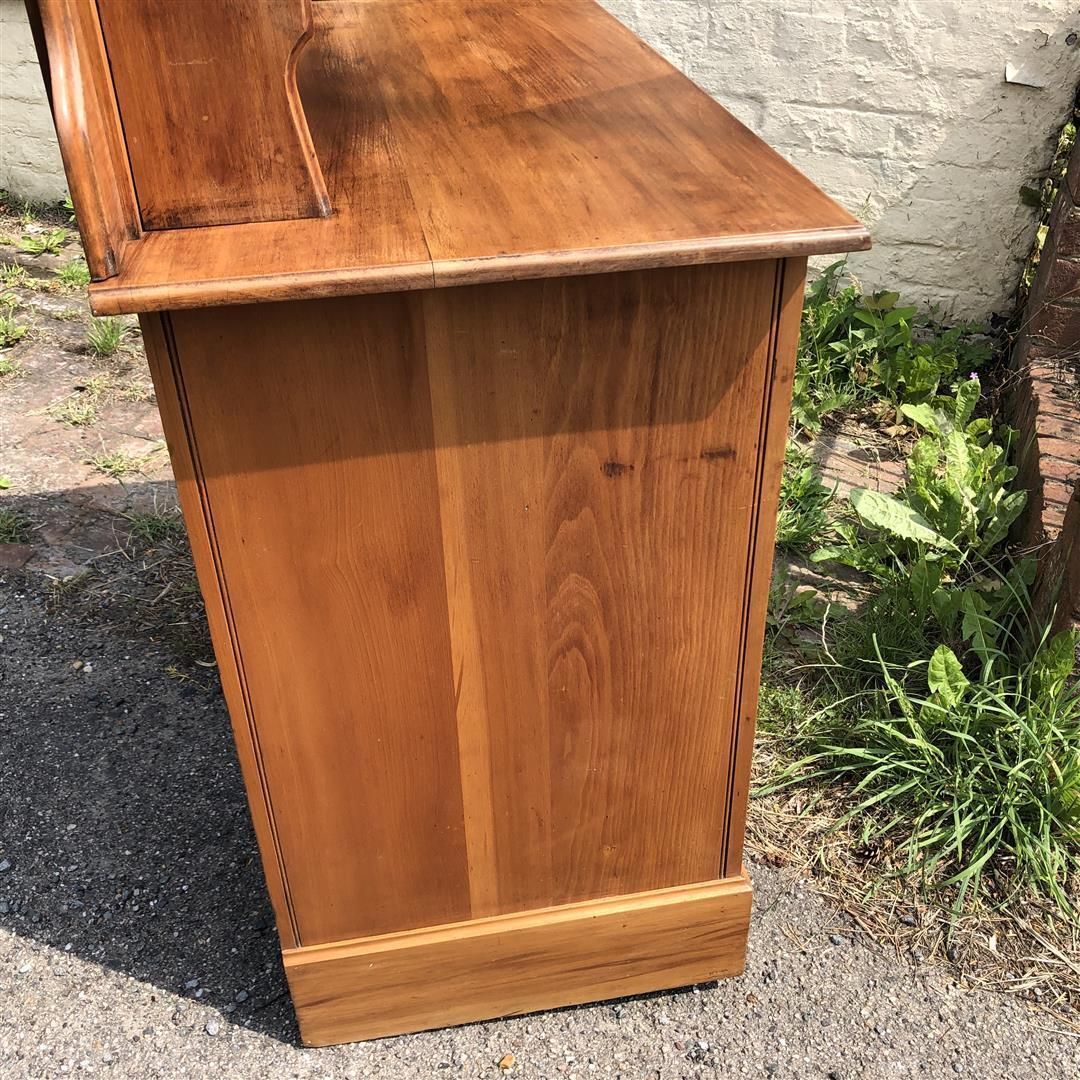 photo for sale Antique Satinwood Dressing Chest Of Drawers With Mirrored Top 1910s