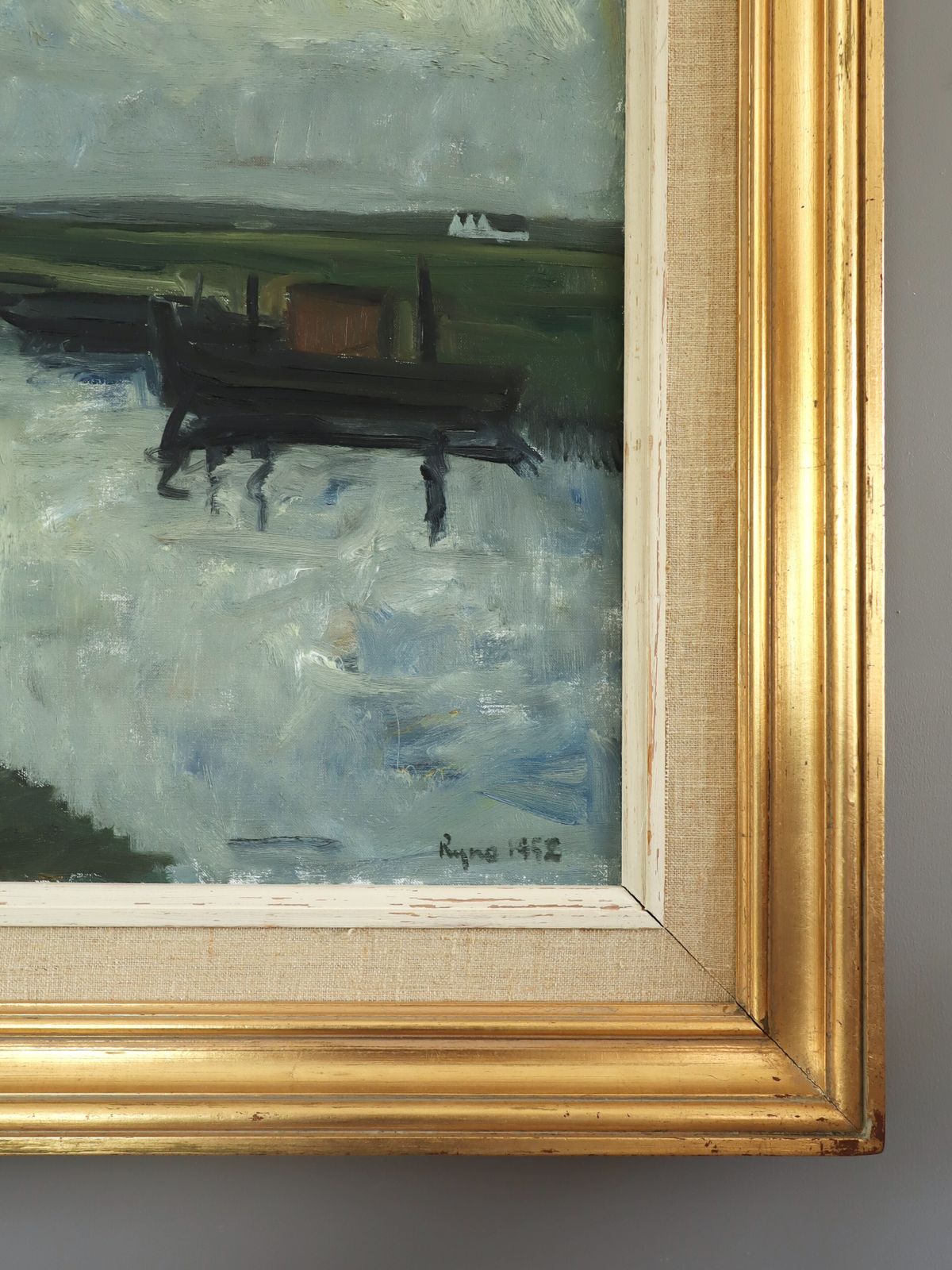 By The Waterbank  Oil Painting photo 545.0