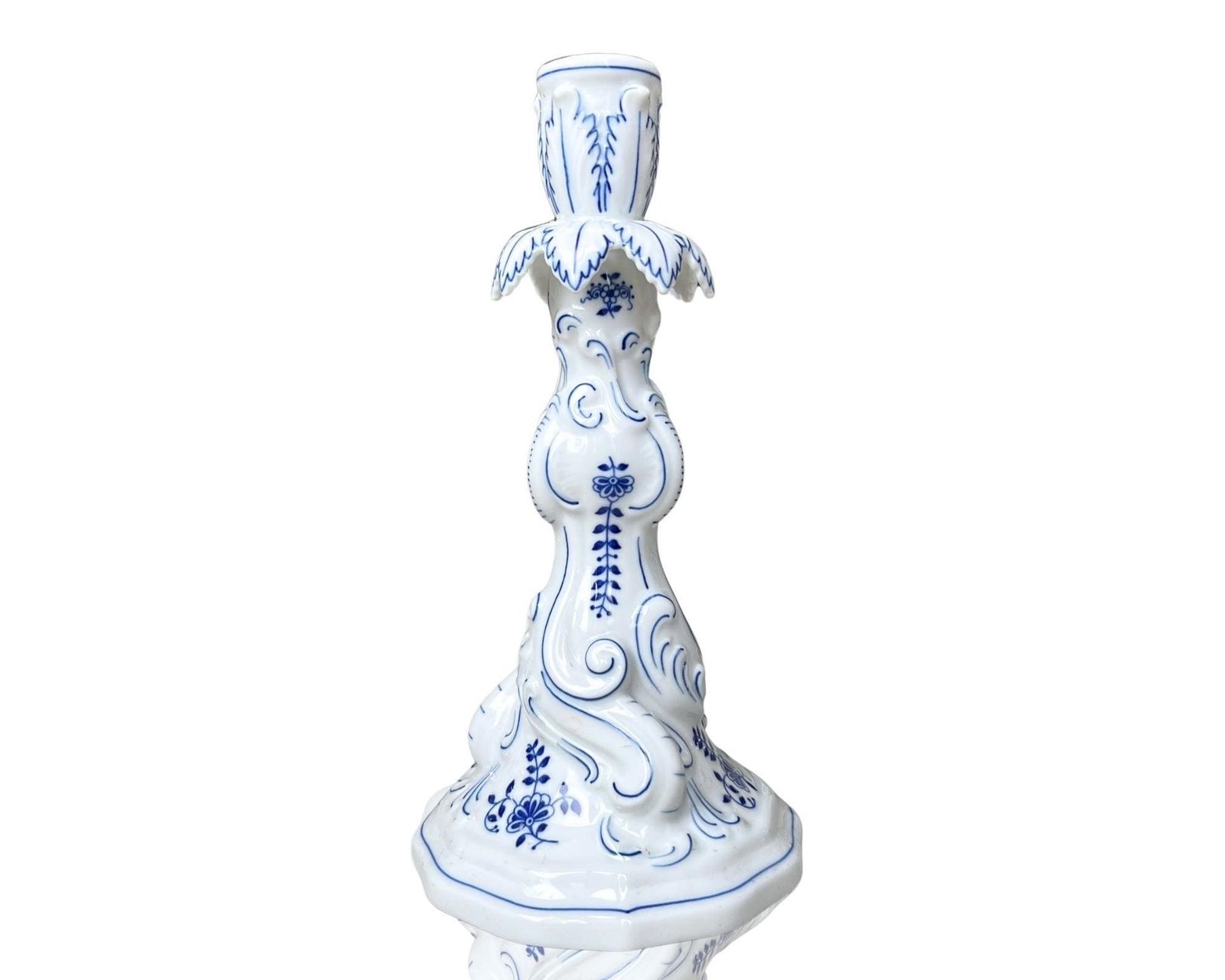 Blue Onion Kandelaar | 1 Stuk | Vintage Hutschenreuther