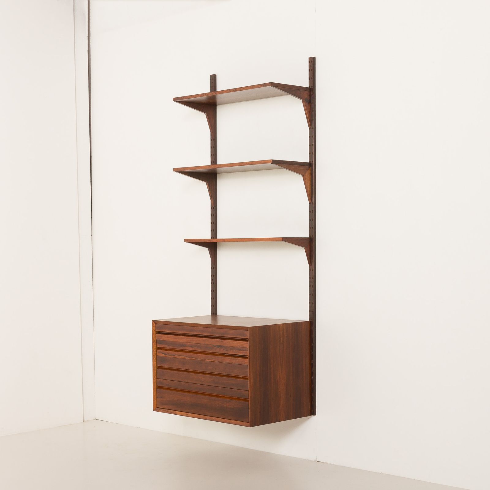 Poul Cadovius Rosewood Wall Unit For Cado, Denmark 1960s. photo for sale