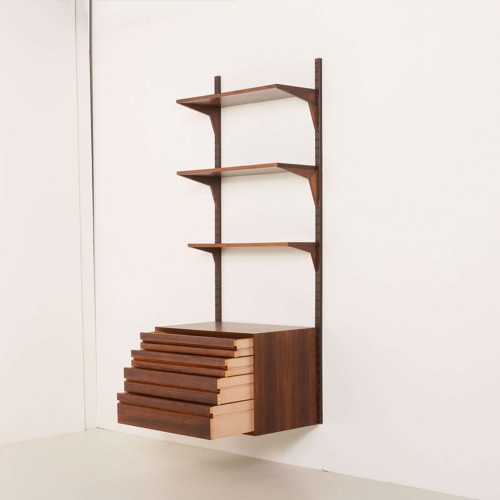 Poul Cadovius Rosewood Wall Unit For Cado, Denmark 1960s. photo Furniture