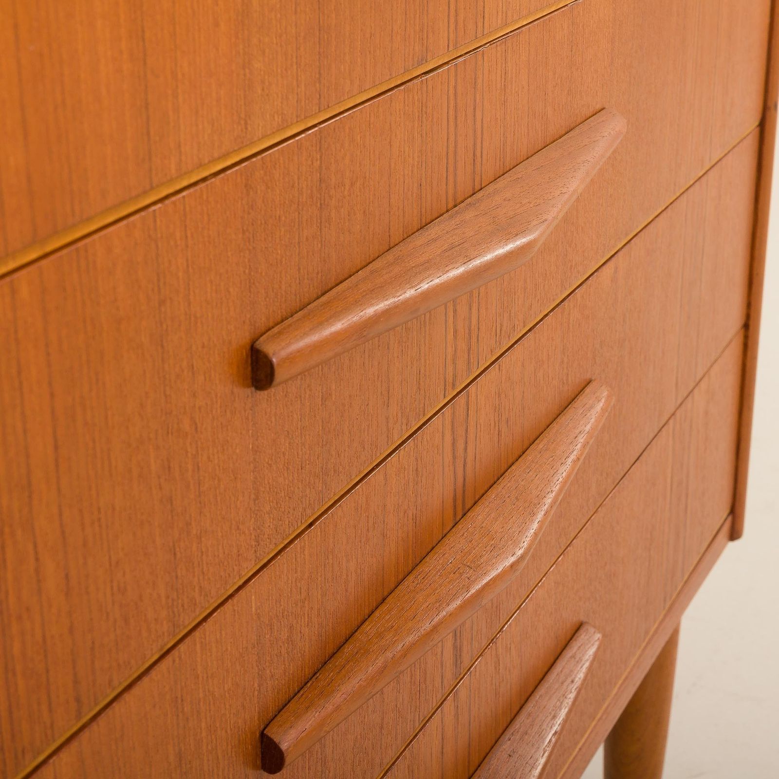 photo vinterior Danish Teak Mid Century Modern Secretaire Cabinet With A Desk And Vanity, 1960s