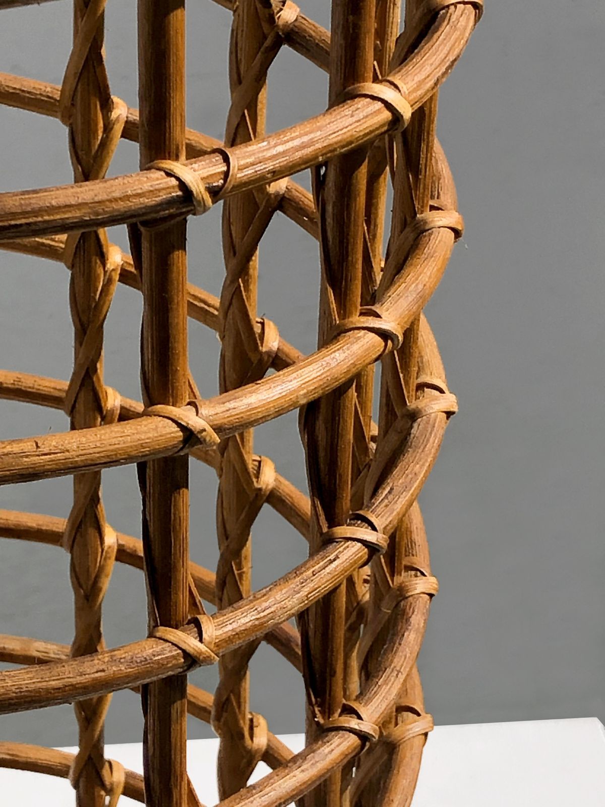 Brutalist Modernist Basket In The Style Of Audoux Minnet, France 1950 photo Home Decor