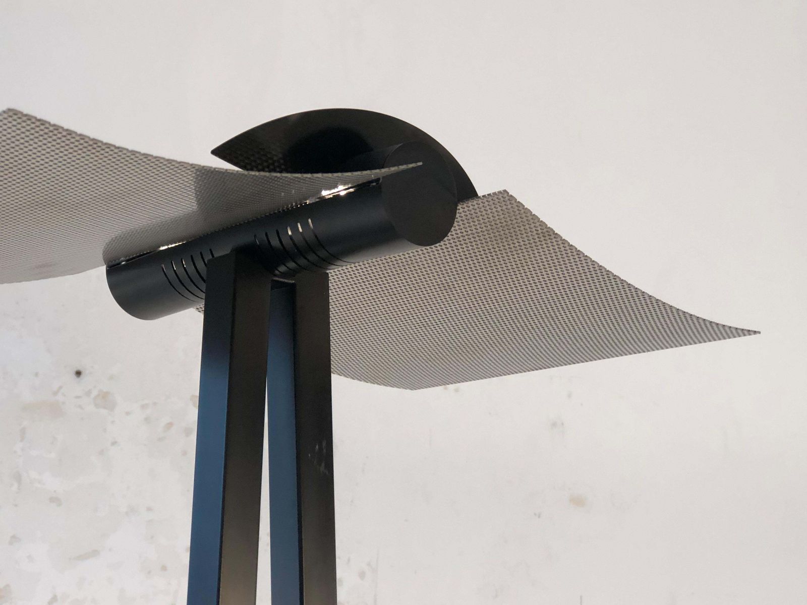 Radical Minimal Post Modern Floor Lamp By Verre Lumiere, France 1980 photo furniture