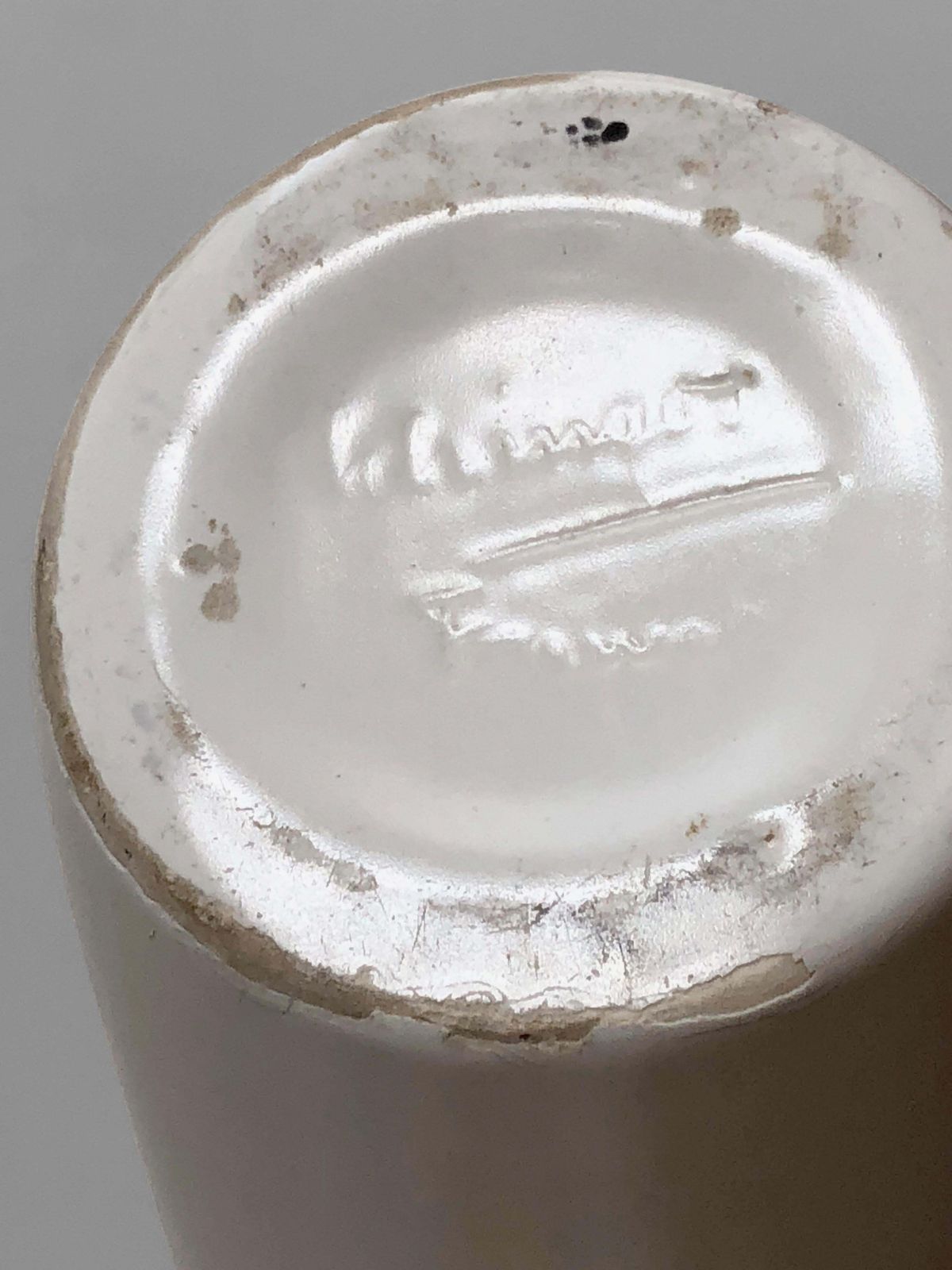 Freeform Modernist Ceramic Vase By Elchinger, France 1950 photo vintage