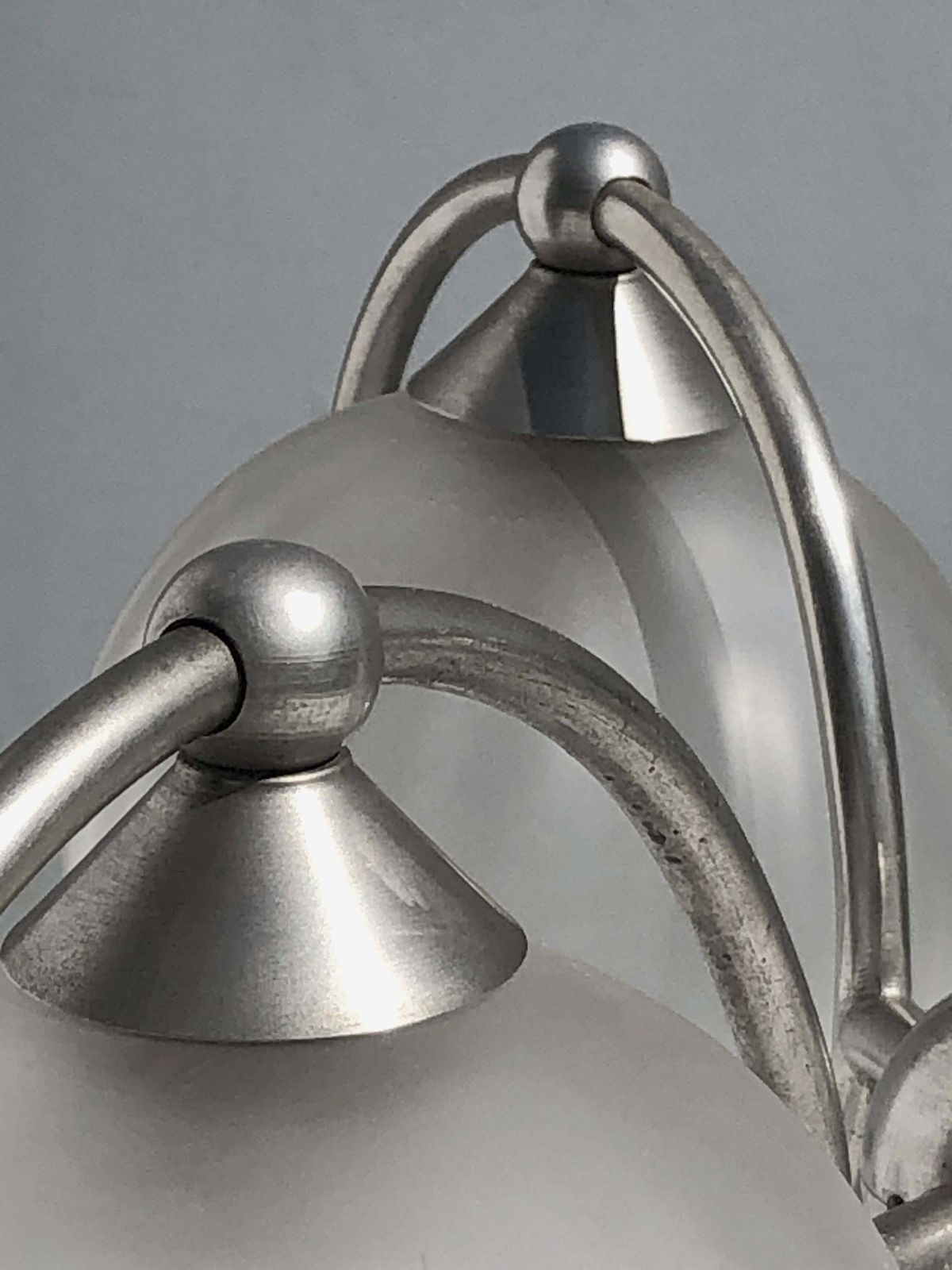 Art Deco Modernist Bauhaus Ceiling Light, In The Style Of Adnet France 1930 photo vinterior