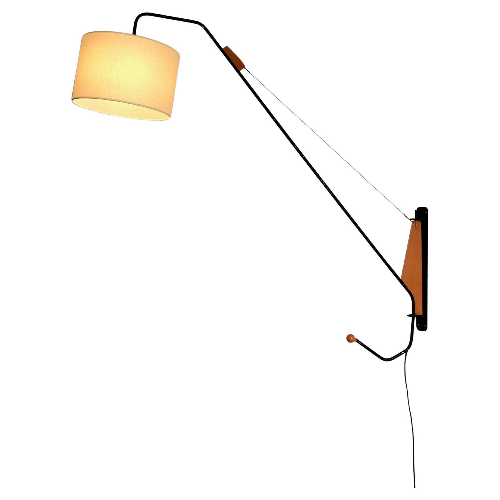 A Modernist Lamp Arm In The Style Of Jean Prouve, France 1950