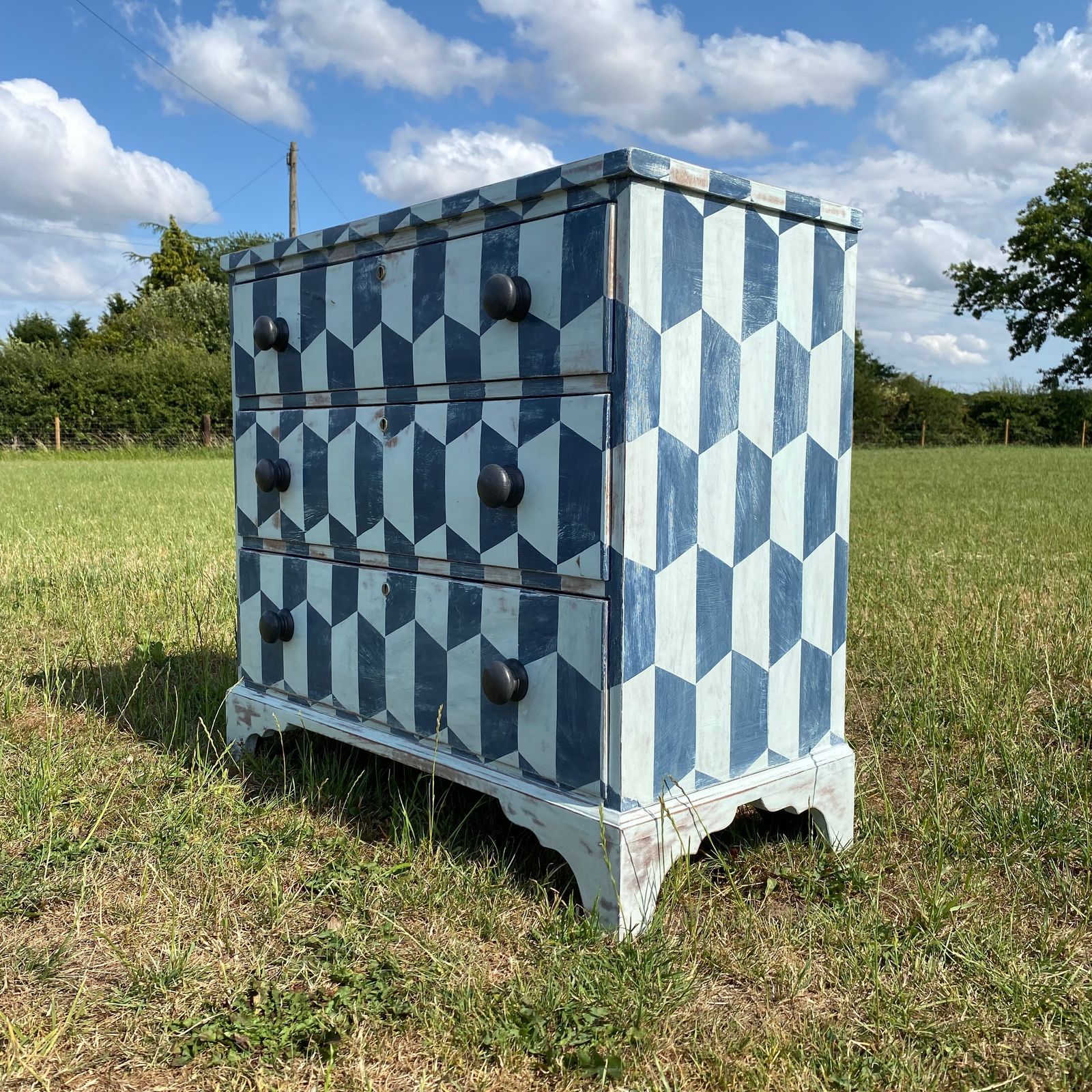 Painted Chest Of Drawers, 1910s photo for sale