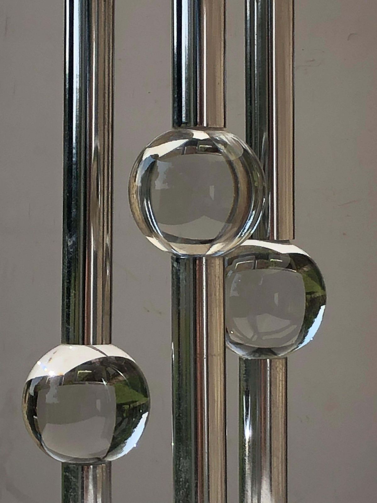 Luxurious Lamp Séventies Space Age Table, In The Maison Charles Style, France 1970 photo Lighting