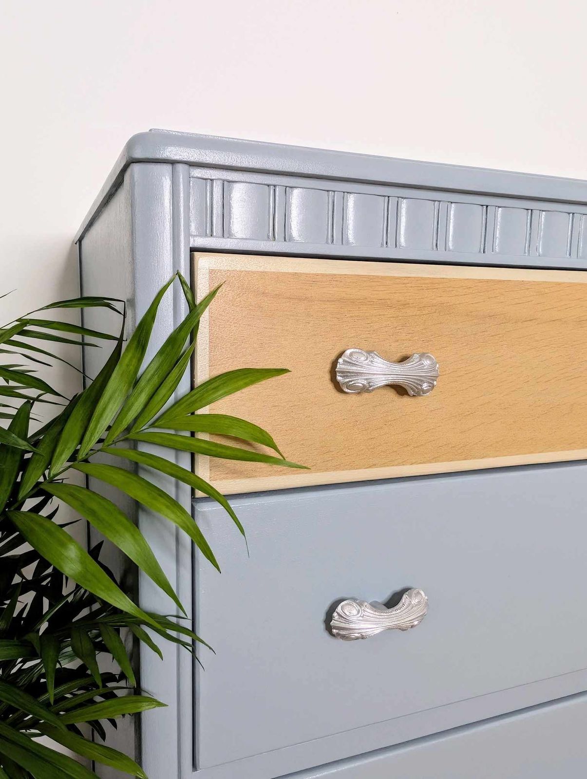 Mid Century Harris Lebus Chest Of Drawers In Blue photo for sale