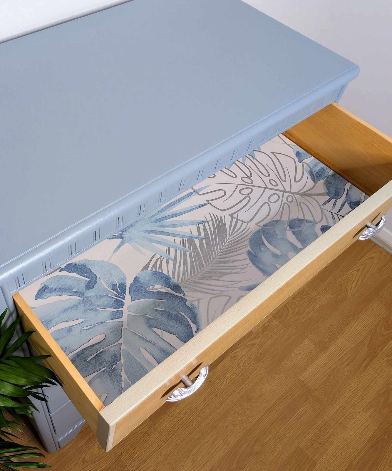 Mid Century Harris Lebus Chest Of Drawers In Blue photo 350.0