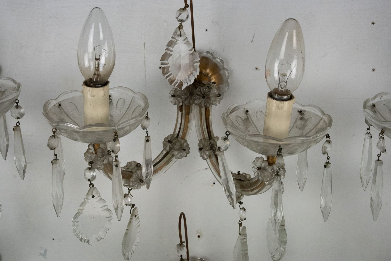 photo for sale Set Of Six Maria Teresa Sconces. Italy 1940s