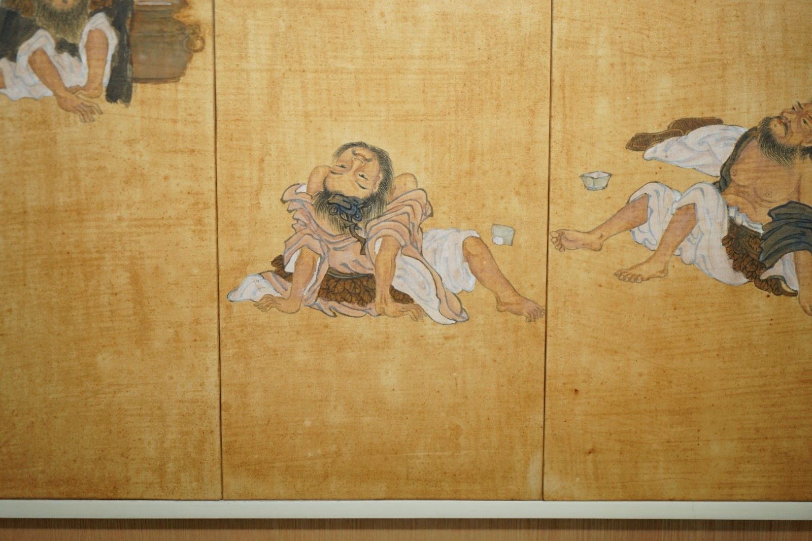 photo furniture Fine Pair Of Extra Large Boisterous Exploits Of The Drunken Immortals Paintings