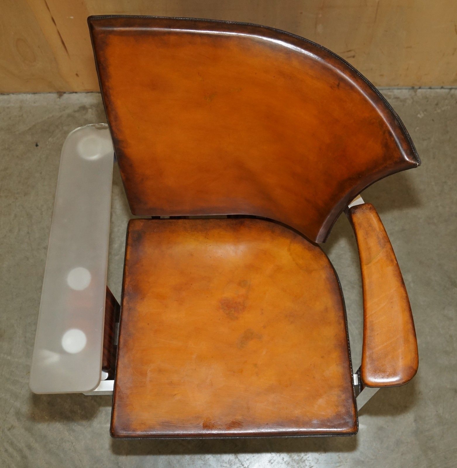 Pair Of Piece Unique 1970's French Modernist Asymmetrical Zebrano Wood Armchairs photo 7950.0