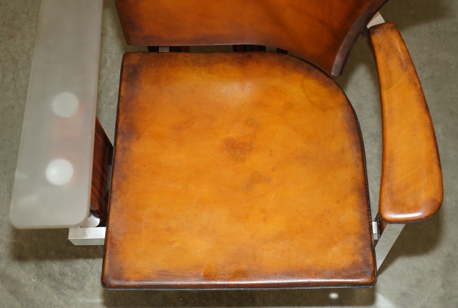Pair Of Piece Unique 1970's French Modernist Asymmetrical Zebrano Wood Armchairs photo vinterior