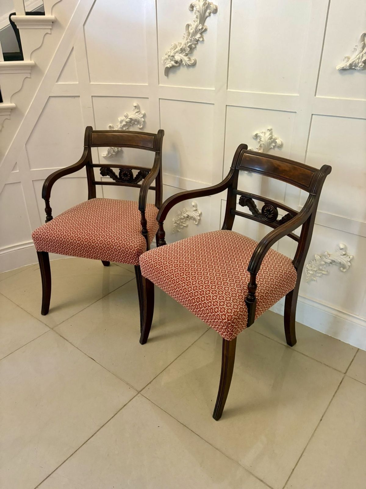 Outstanding Quality Set Of 8 Antique 19th Century Mahogany Dining Chairs photo vintage