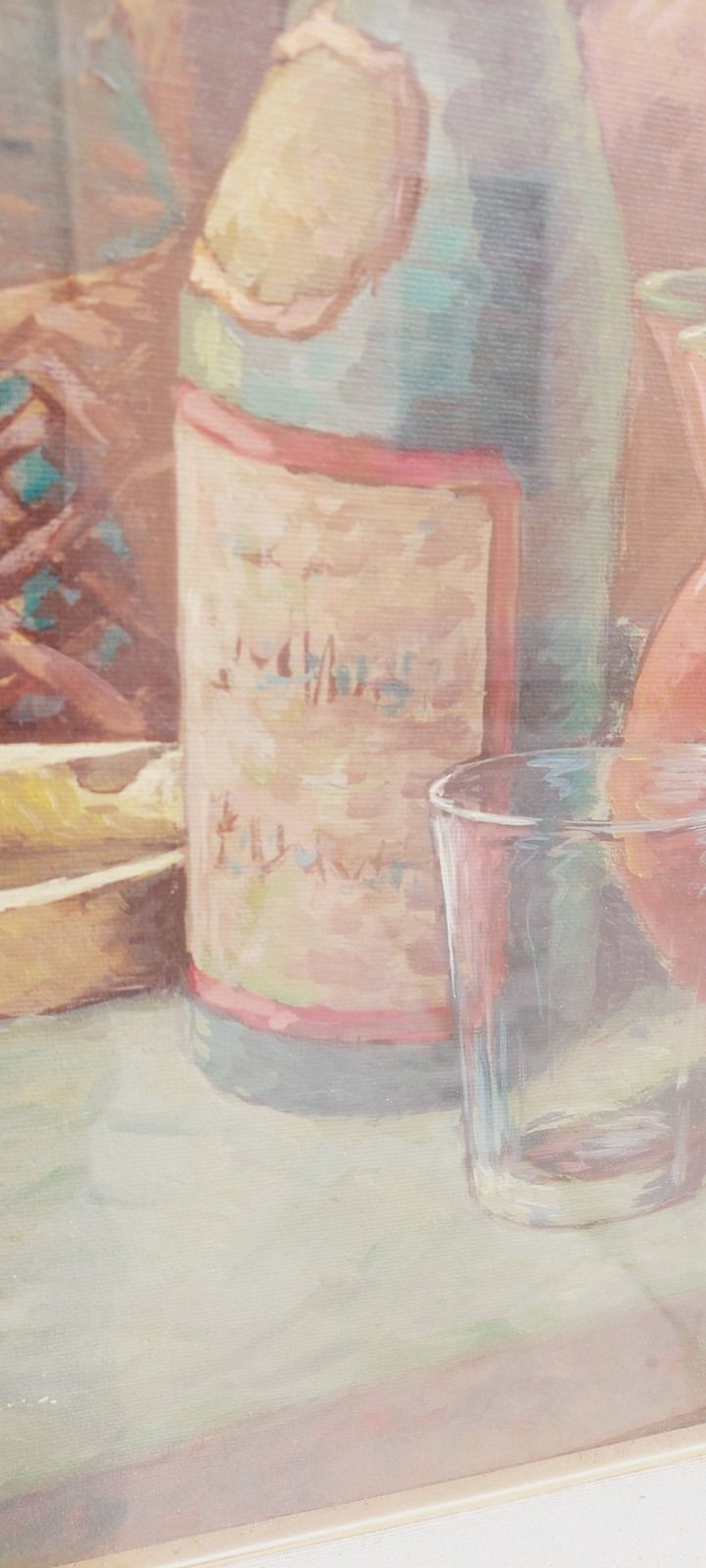 Oil Painting On Canvas Still Life Spartacus Piancastelli 50x70s 60s/70s photo Art