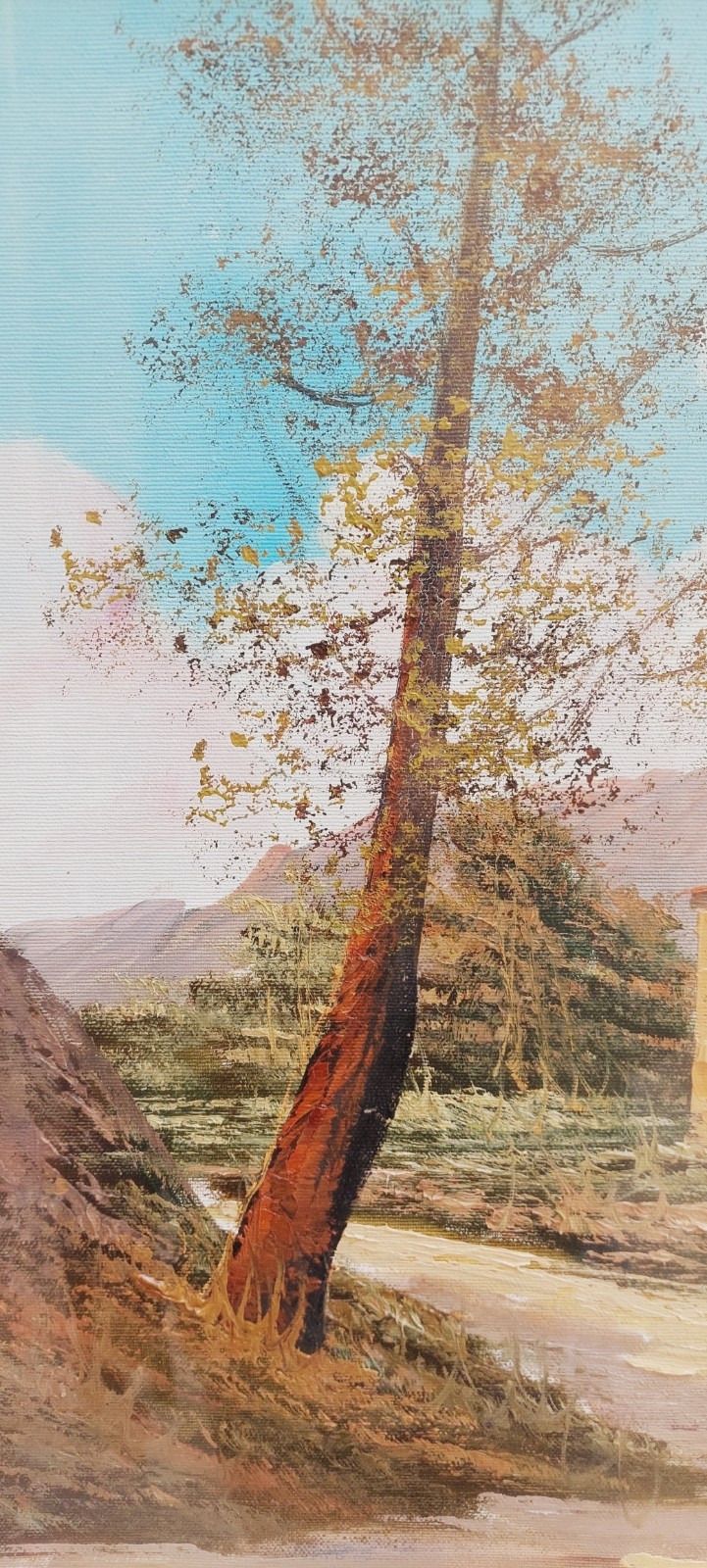 photo for sale Oil Painting On Canvas Tuscan Landscape R.Morelli 50x70s 60s/70s