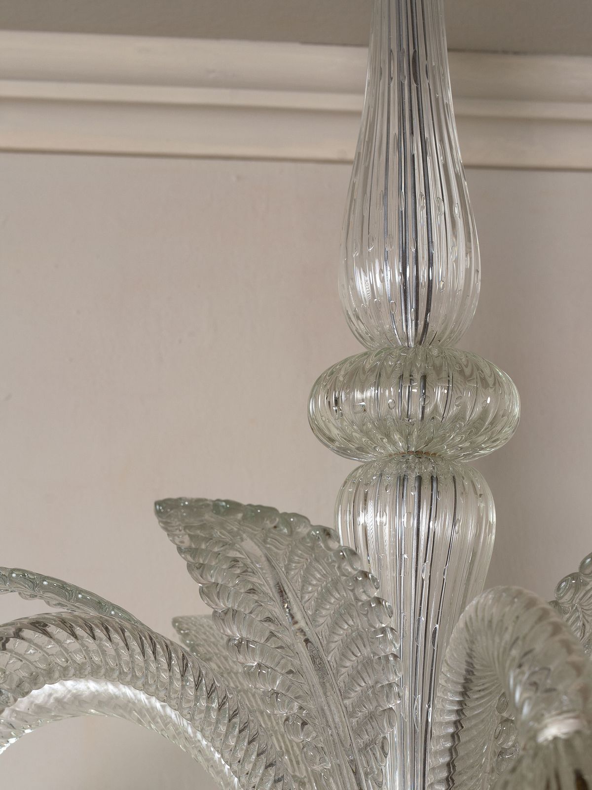 Large Art Deco Barovier & Toso Chandelier In Blown Murano Glass With 6 Lights photo 4770.0