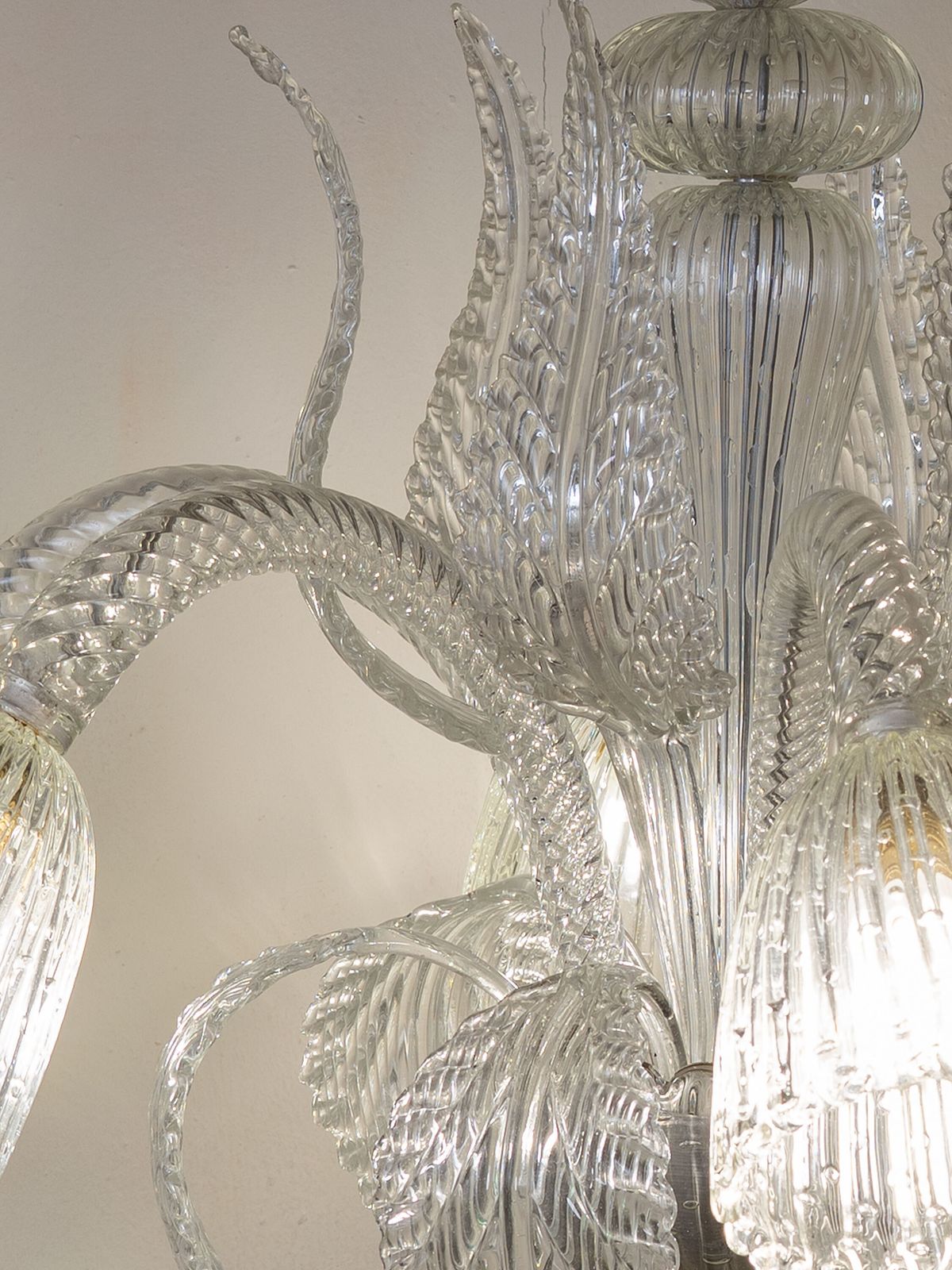 Vintage Barovier & Toso Murano Glass Chandelier With Six Lights photo vintage