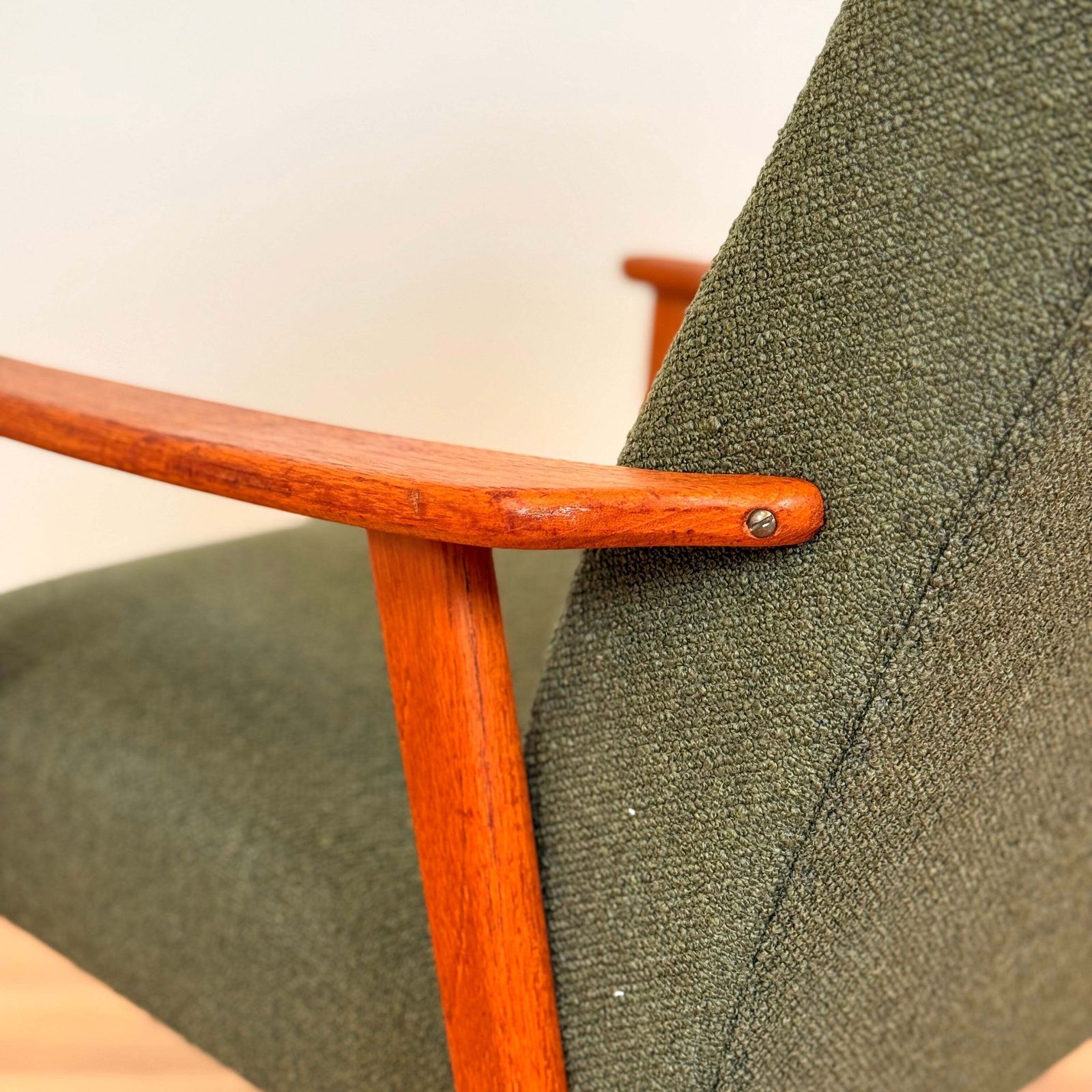 Swedish Armchair In Solid Teak photo vintage