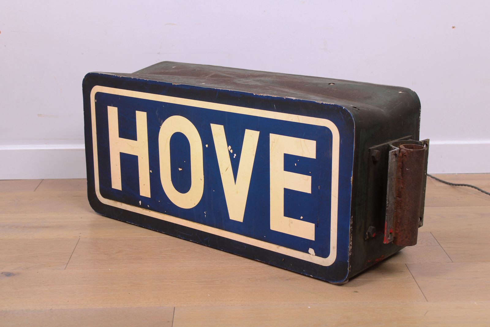 Very Large Mid Century Vintage 'Hove' Advertising Light Box photo vintage