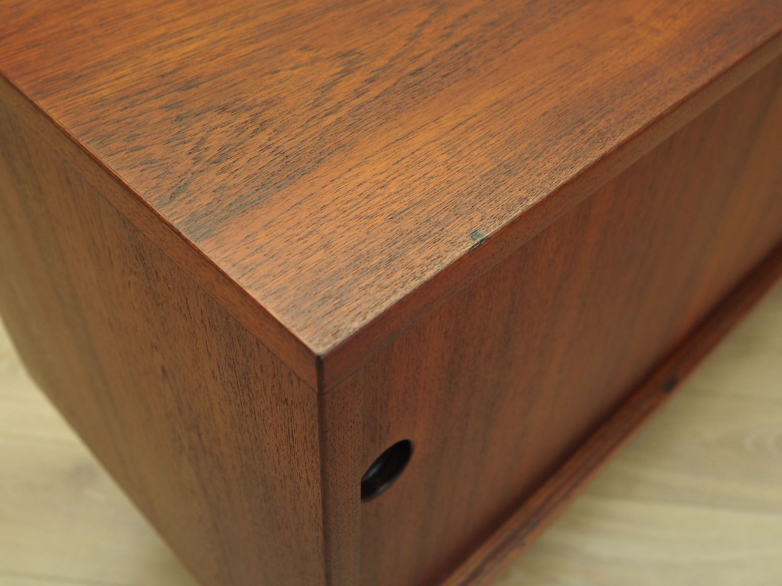 Teak Sideboard, Danish Design, 1960s, Designer: Hans J. Wegner, Production: Ry Møbler photo vintage