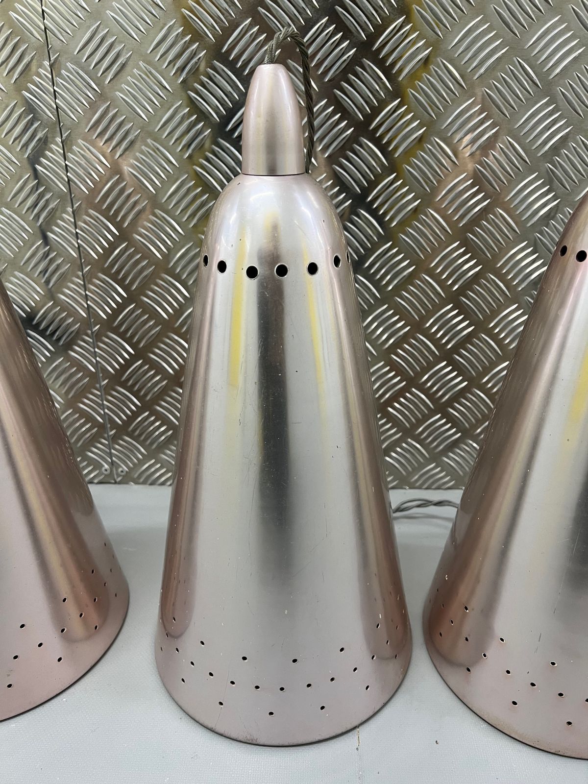 Vintage Mid Century Pendant Lights From St Thomas's Hospital London photo for sale