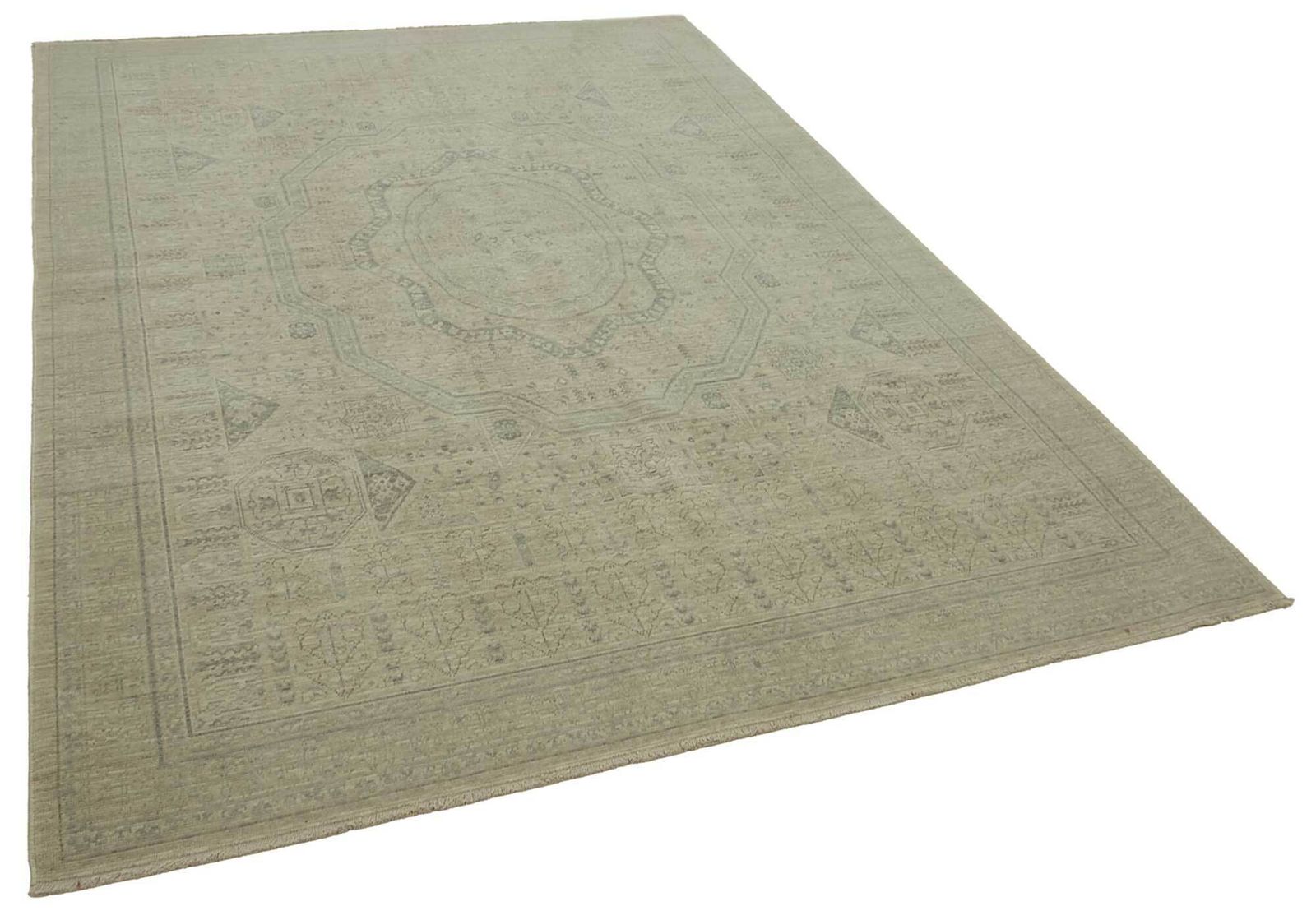 7x10 Hand Knotted Wool Oushak Rug   47713 photo furniture