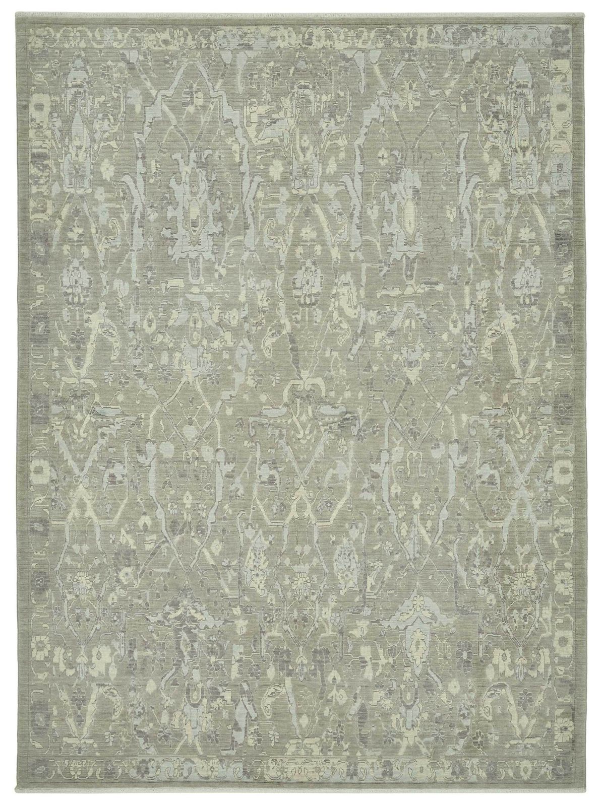 7x10 Hand Knotted Wool Oushak Rug   47704