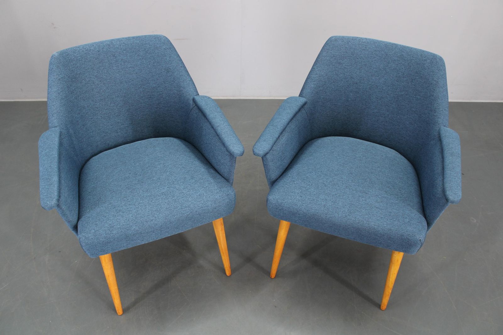 1960s Pair Of Mid Century Refurbished Armchairs, Czechoslovakia photo for sale