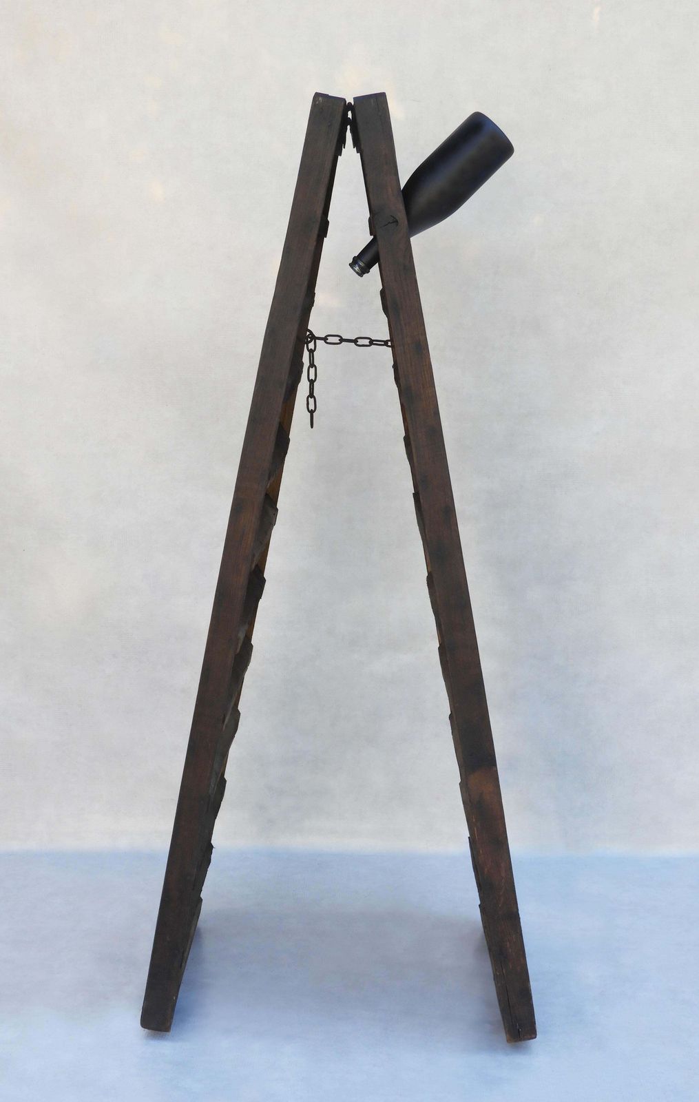 Vintage Champagne Rack Or Wine Riddler C1950s France photo vintage