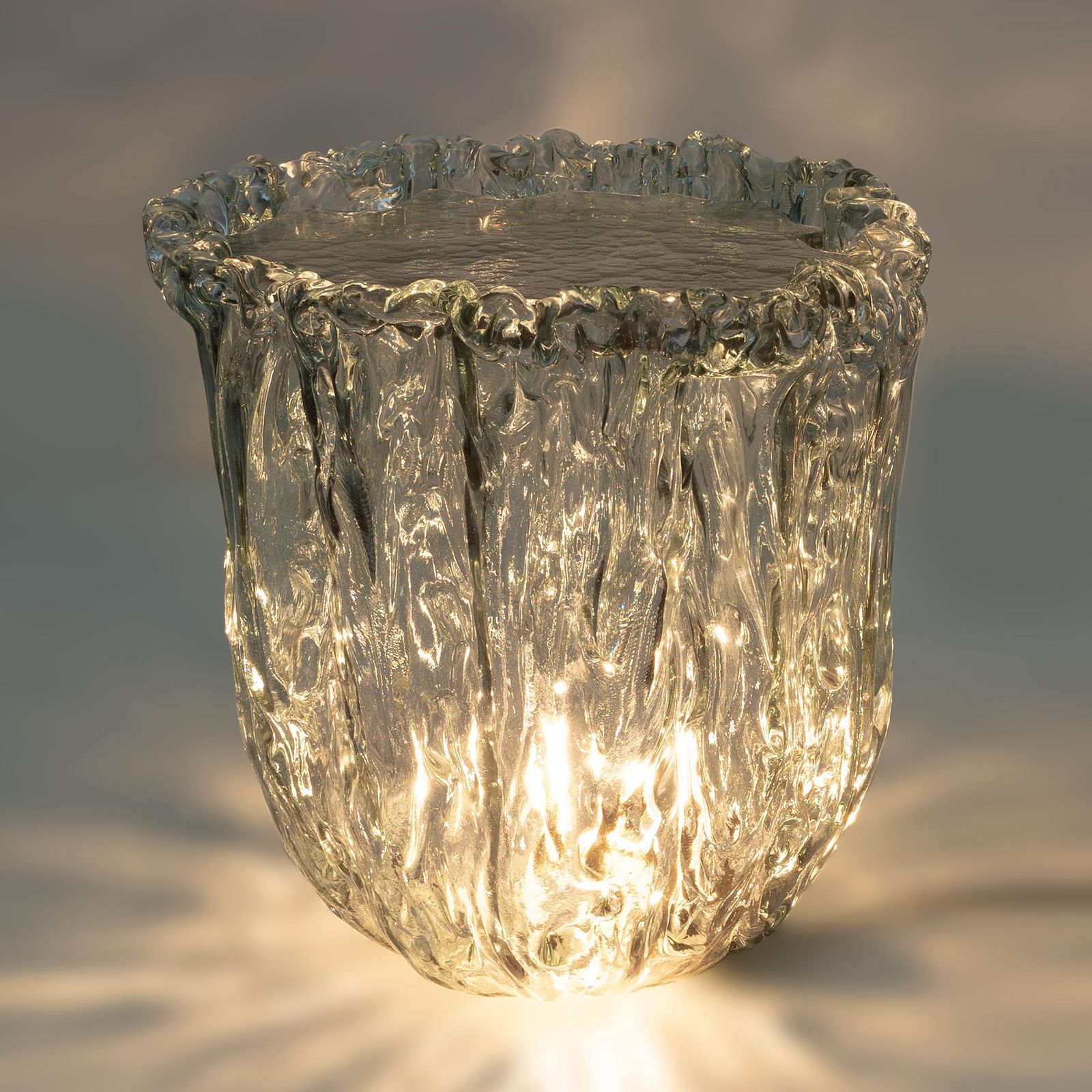 Pair Of Aquamarine Murano Glass Coffee Table By Tokujin Yoshioka photo Furniture