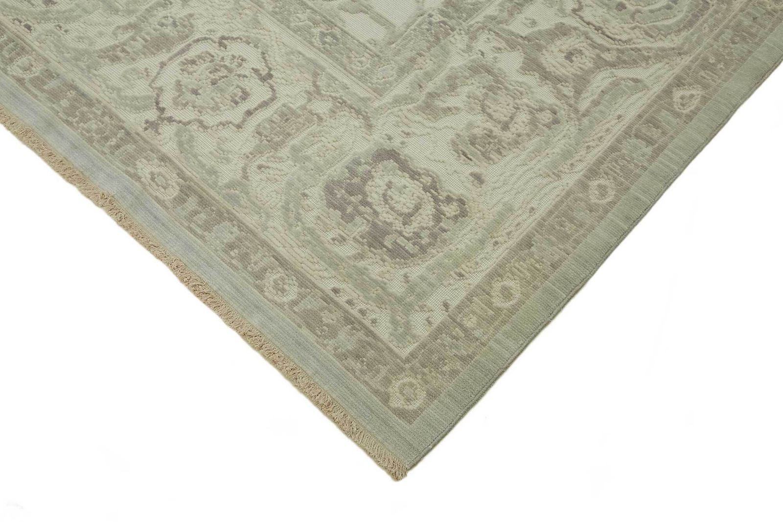 Hand Knotted Wool Oushak Rug 307 Cm X 375 Cm photo Textiles