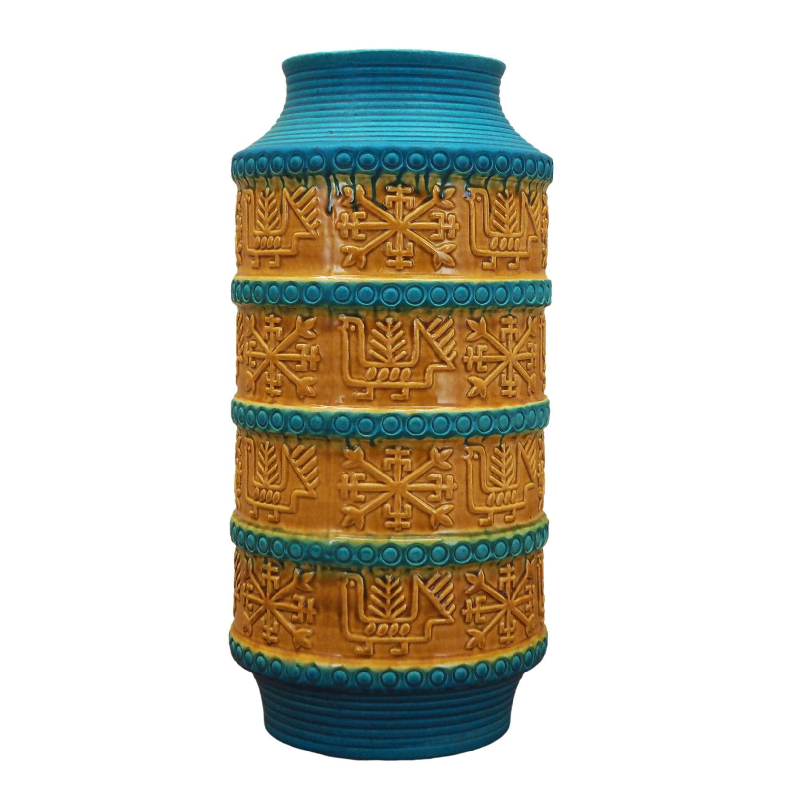 Ceramic Vase, German Design, 1960s, Manufacture: Bay Keramik