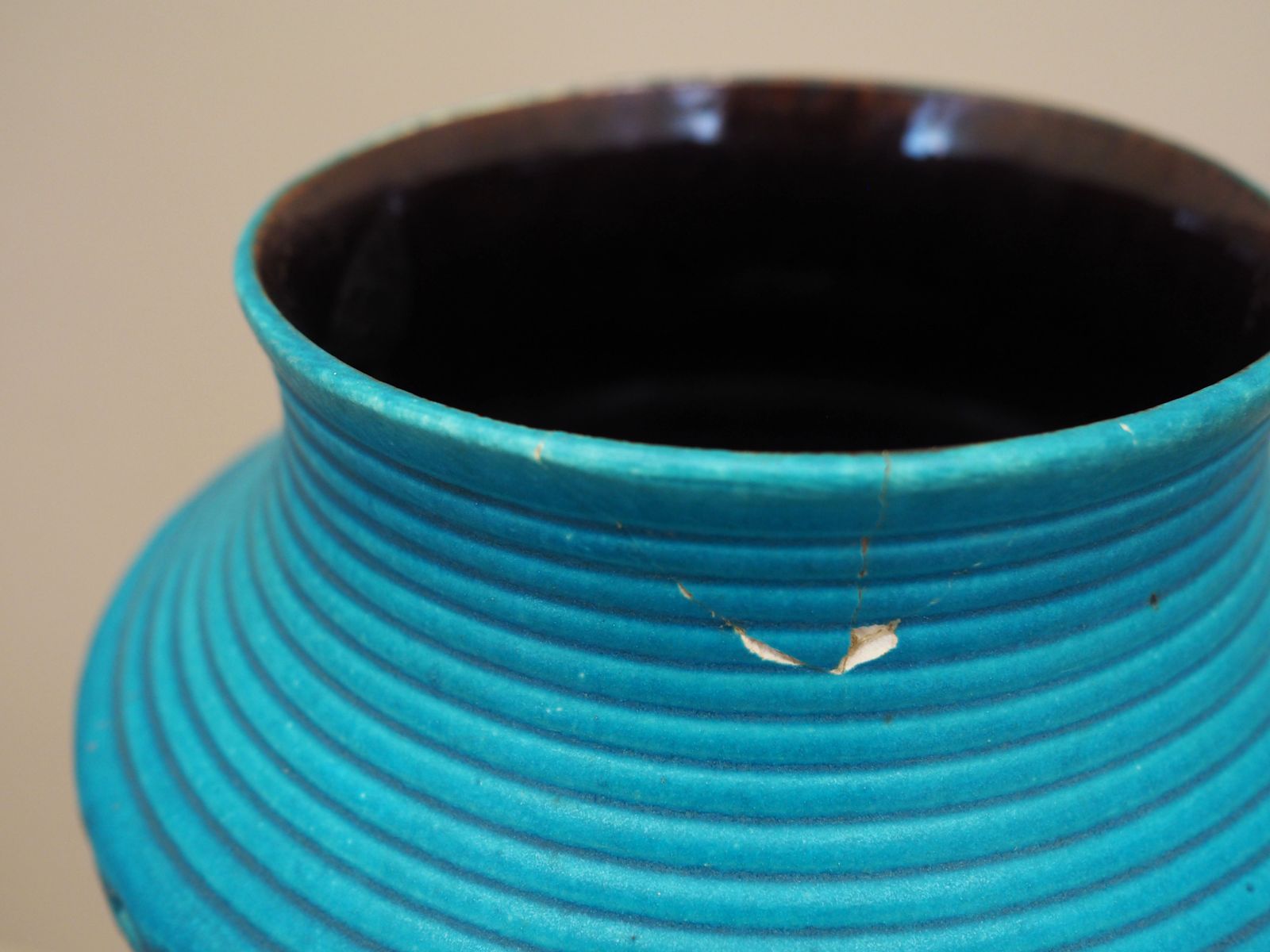 Ceramic Vase, German Design, 1960s, Manufacture: Bay Keramik photo vinterior