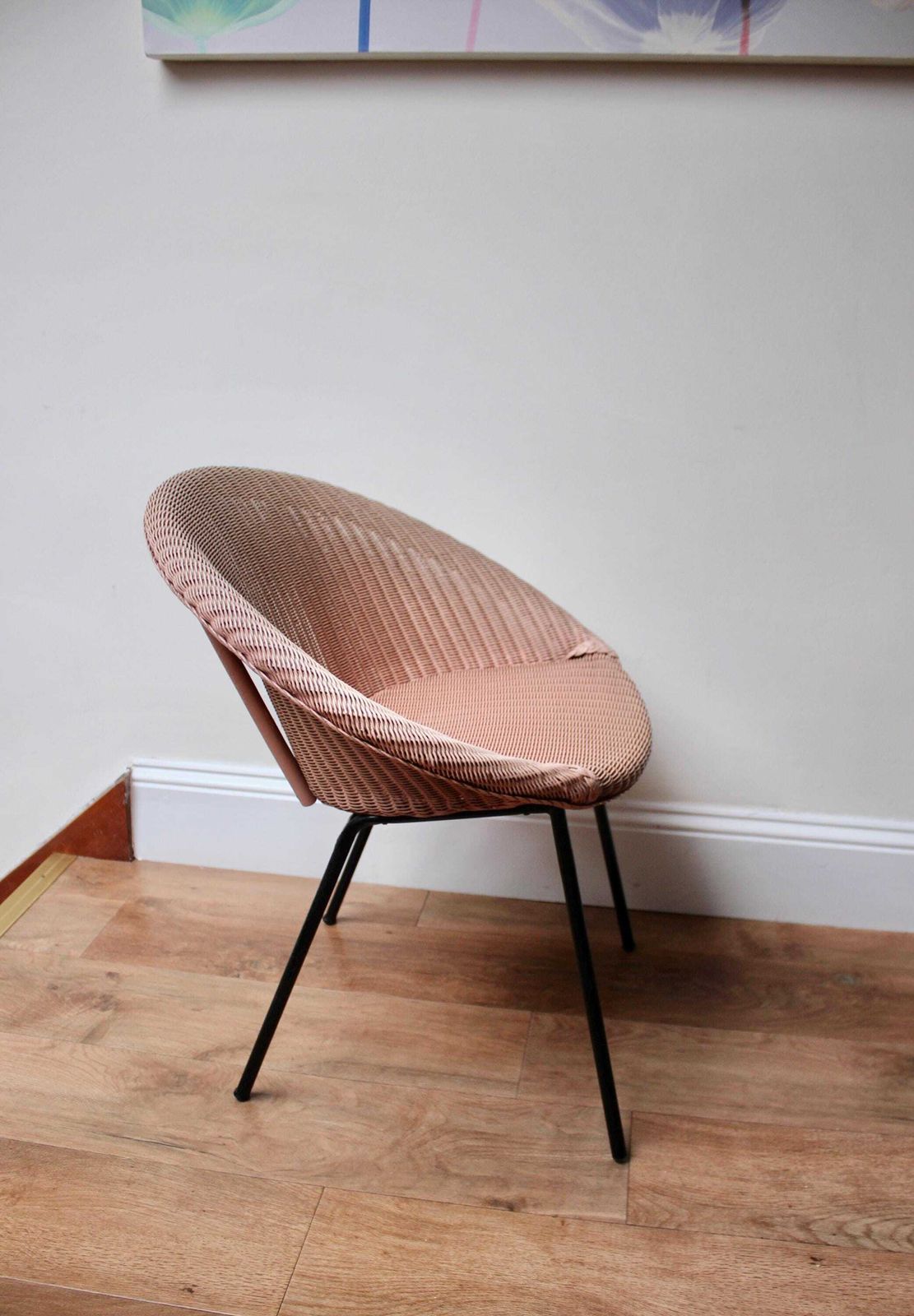 Mid Century Modern Lloyd Loom Lusty M300 Cocktail Lounge Chair photo furniture