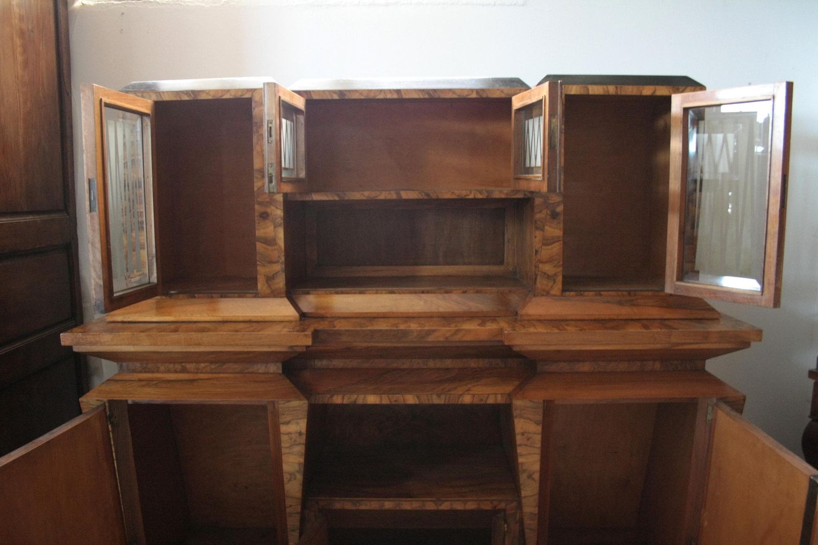 photo furniture Art Deco Two Body Sideboard, Italy, Rome, Made For Minister Bottai In 1933